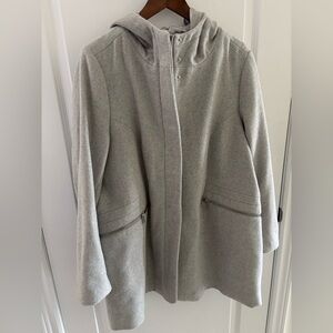 Reitmans Gray Trench Coat with Hood